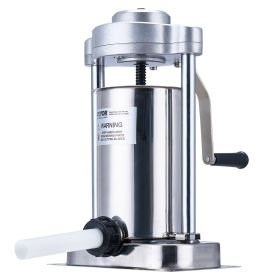 VEVOR Manual Sausage Stuffer 2 L Vertical Sausage Machine 304 Stainless Steel